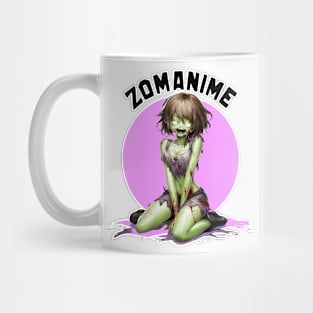 Zombie Anime girl, ZOMANIME cute monster kawaii anime tee Mug